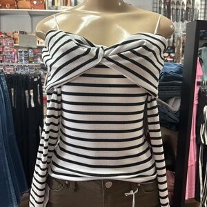 Striped Off-Shoulder Top